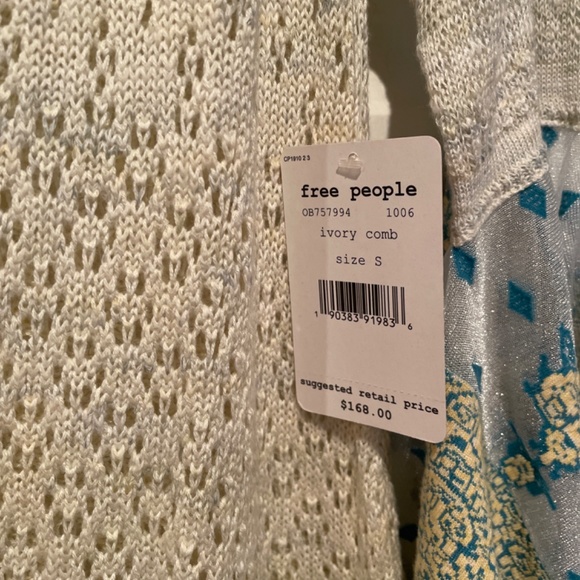 NWT Free People Pointelle breeze top - Picture 2 of 6